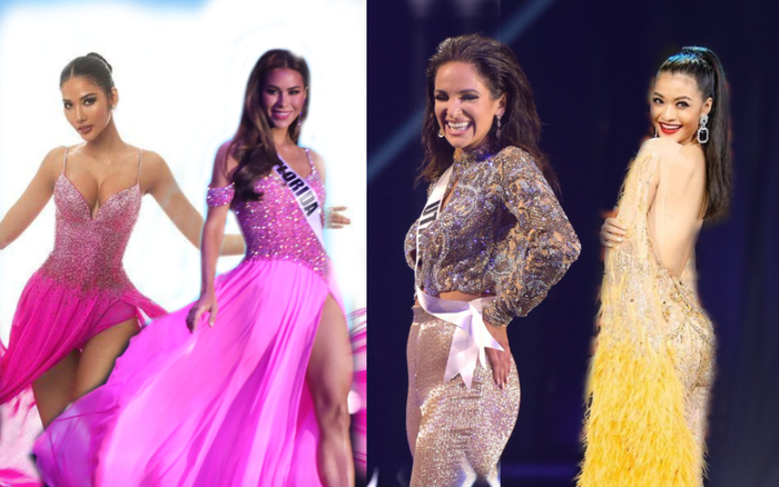 Thí sinh Miss USA mặc lạc quẻ giống Kiều Loan, đạo nhái váy dạ hội của Hoàng Thùy