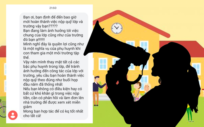 Trưởng ban hội phụ huynh học sinh đòi quỹ lớp với giọng điệu cảnh cáo gay gắt khiến người mẹ tủi thân
