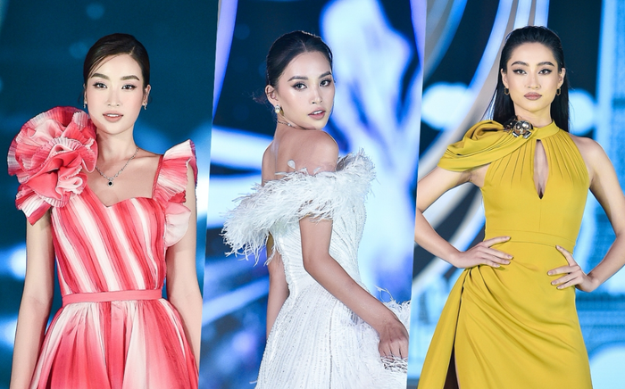 Đỗ Mỹ Linh - Tiểu Vy - Lương Thùy Linh diễn vedette đêm thi Người đẹp thời trang Hoa hậu Việt Nam