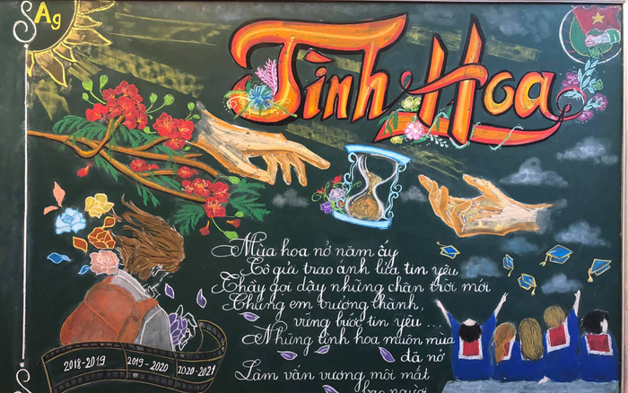 Xuýt xoa trước những tấm bảng được trang trí lộng lẫy và đẹp mắt chào mừng ngày nhà giáo Việt Nam