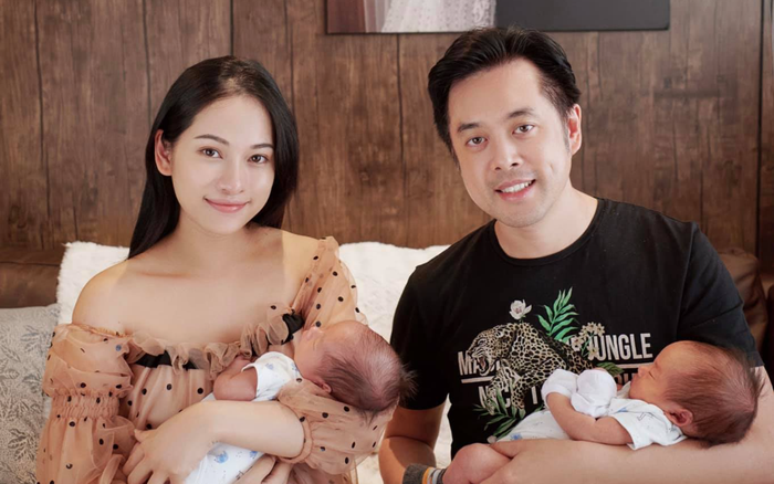 Sara Lưu bị trêu 'đẻ thuê' khi cặp song sinh giống Dương Khắc Linh từ mặt mũi đến nết ngủ