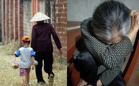 Khắc khoải đợi đứa cháu đi học xa nhà trở về, bà gục đầu ngủ quên lúc đợi cháu ăn cơm gây xúc động