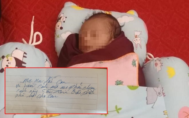 Phát hiện bé trai sơ sinh bị bỏ rơi trong thùng giấy cùng lời nhắn 'mẹ xin lỗi con'