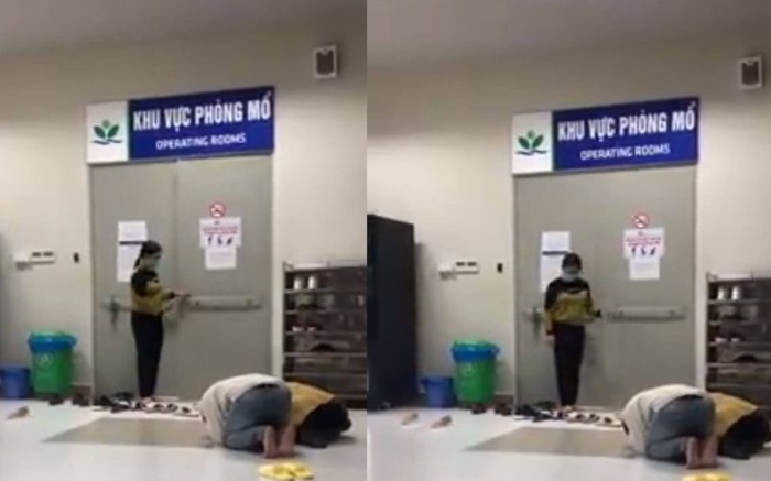 Con vừa vào phòng mổ, bố mẹ quỳ sụp trước cửa cầu xin trời đất ban sự bình an gây xúc động mạnh