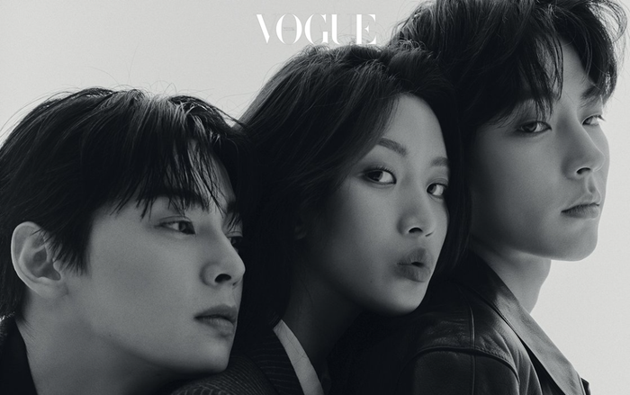 Bộ ba visual Cha Eun Woo, Moon Ga Young và Hwang In Yeop lên Vogue, nói về 'True Beauty'