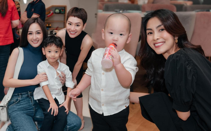 Sướng như con trai Trà My Idol, được Hà Tăng và Mai Phương Thúy thi nhau cưng nựng trong tiệc sinh nhật