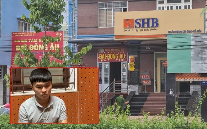 Đã bắt nghi can cầm súng đe dọa nhân viên, cướp ngân hàng táo tợn ở Bình Dương