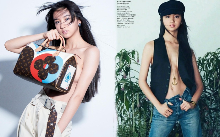 Nàng thơ Chanel Nhật Bản táo bạo chụp ảnh không nội y trên tạp chí khi chỉ mới 17 tuổi