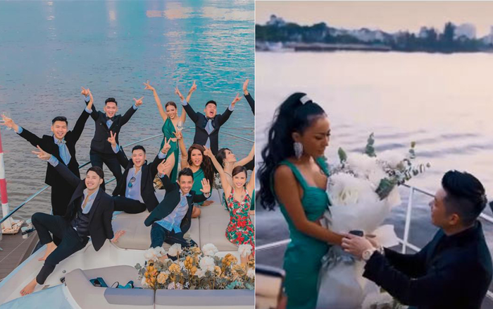 'Choáng váng' trước màn cầu hôn trên du thuyền triệu đô, 'bóc giá' nhẫn kim cương càng 'sốc' hơn