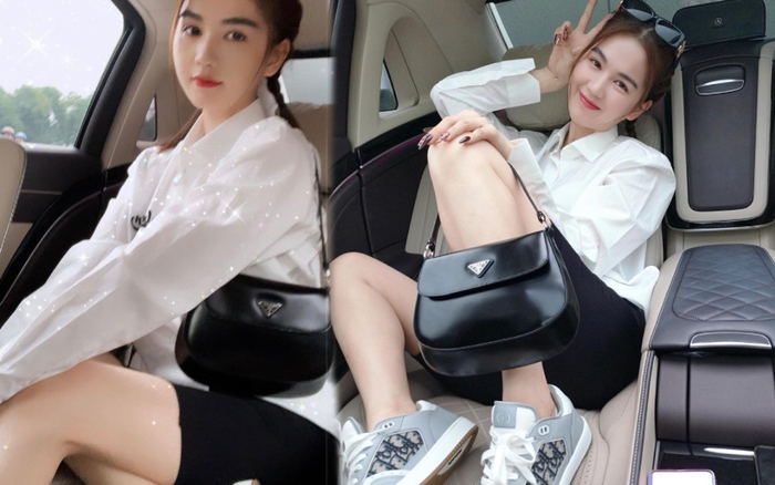 'Lịm tim' với style trẻ trung của Ngọc Trinh chỉ với hai tone màu trắng /đen