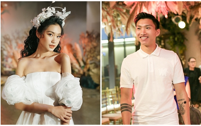 Đoàn Văn Hậu công khai xuất hiện cổ vũ Doãn Hải My trình diễn thời trang