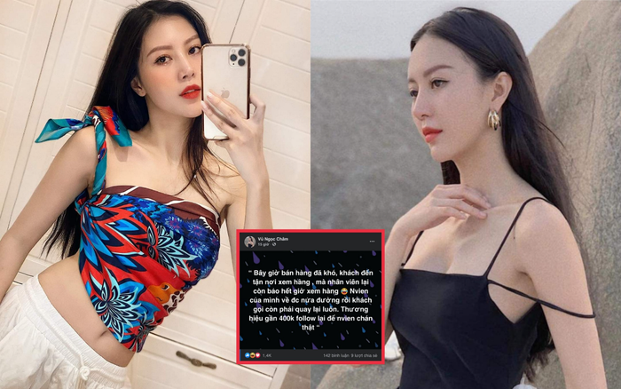 Mua hàng ngay giờ đóng cửa tiệm, hotgirl Vũ Ngọc Châm chỉ trích nhân viên nhưng lại nhận 'kết đắng'