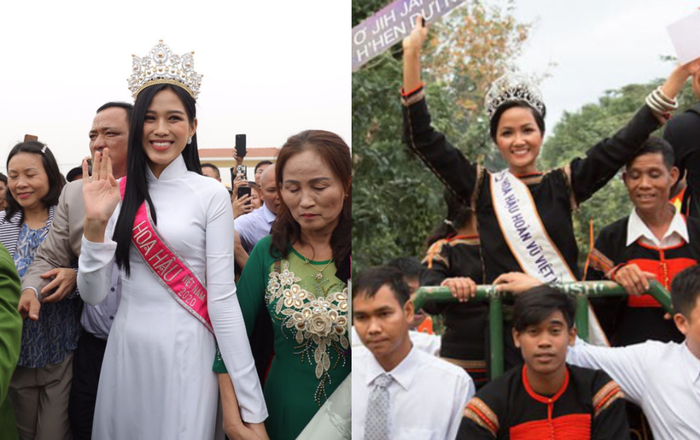 Không cầu kì, Đỗ Thị Hà, H'Hen Niê vẫn ăn điểm với váy áo thông minh khi trở về quê nhà