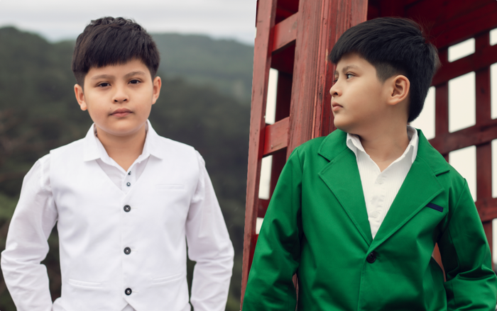 Con trai Đức Thịnh - Thanh Thúy hóa 'soái ca nhí' với phong cách lịch lãm, đậm chất Hàn Quốc