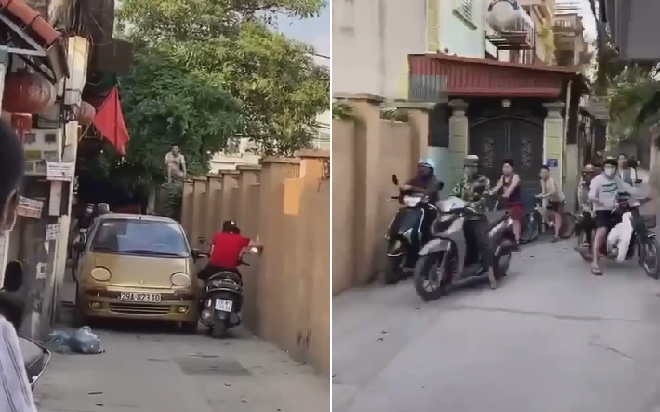 Hai phương tiện quyết không nhường đường cho nhau, phản ứng của người đàn ông gần đó mới thật sự bất ngờ