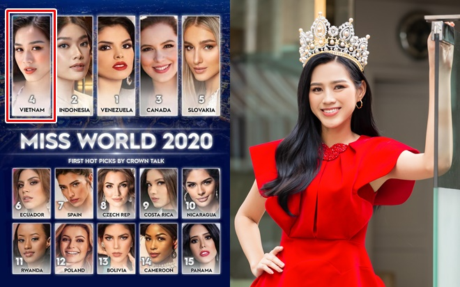 Vừa mới đăng quang, Đỗ Thị Hà được dự đoán lọt Top 5 Miss World - Hoa hậu Thế giới 2021