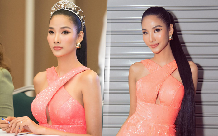 Á hậu Hoàng Thùy diện jumpsuit khoe vẻ đẹp nóng bỏng, đội vương miện thần thái ngồi ghế giám khảo