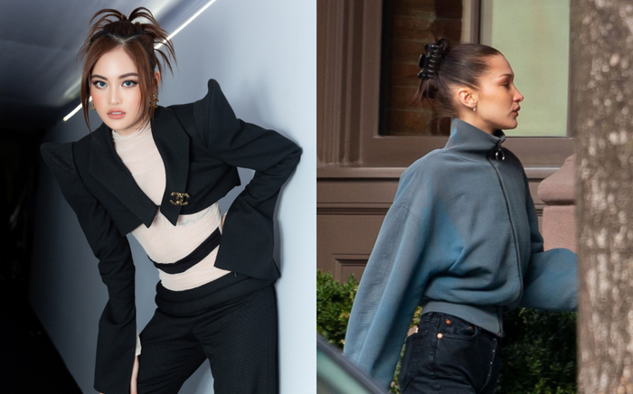 Thùy Anh xuất hiện với kiểu tóc 'lởm chởm' giống siêu mẫu Bella Hadid