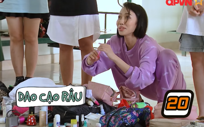 Diệu Nhi khiến Khánh Vân, Hậu Hoàng cười bò khi mang cả tóc giả, dao cạo râu đi nhập ngũ