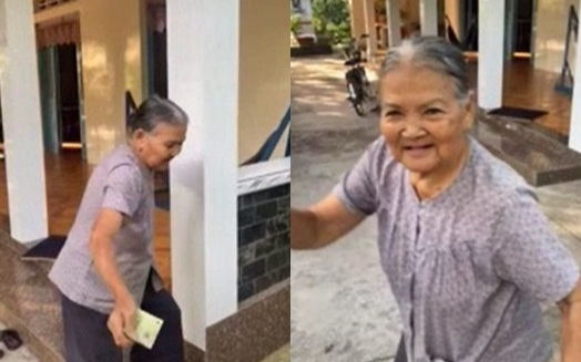 Khoảnh khắc nội chạy theo cháu trai, dúi vội 2 tờ tiền và nói 'bà nội có tiền' khiến tất cả rưng rưng