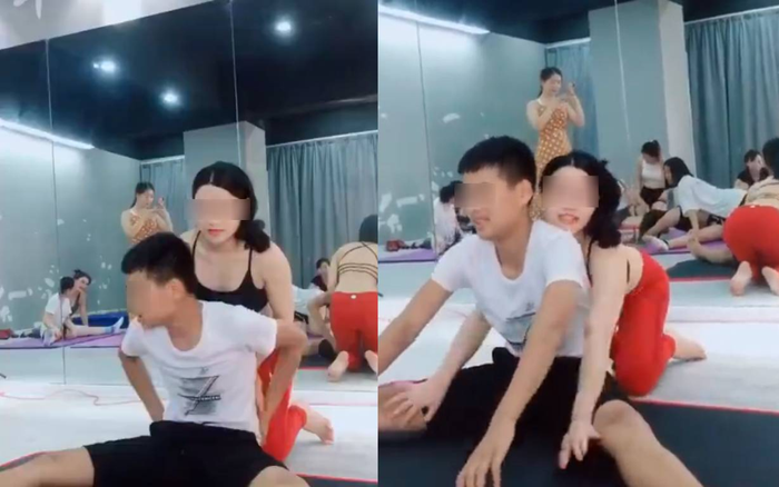 Đến lớp Yoga quan sát con trai học hành, ông bố 'đứng ngồi không yên' khi thấy hành động này của cô giáo