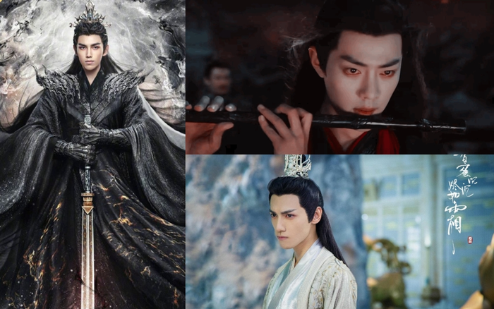 Tạo hình 'hắc hóa' của loạt nam thần cổ trang Trung Quốc: Tiêu Chiến đau thương, Trần Phi Vũ đầy bá khí