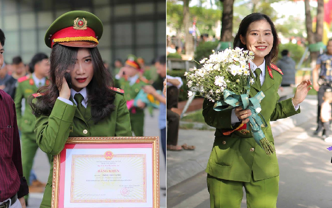Nữ sinh Phú Thọ tốt nghiệp xuất sắc Học viện Cảnh sát nhân dân, được thăng hàm vượt cấp