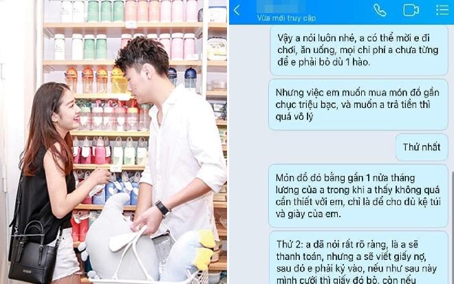 Bạn gái đòi mua quà gần 9 triệu đồng, chàng trai 'gây sốc' khi bắt phải viết giấy ghi nợ