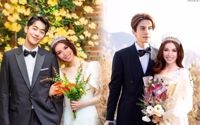 Minh Tú tung ảnh cưới với 4 nam thần Hàn Quốc: Từ Lee Dong Wook đến Park Seo Joon, nữ chính ra chuồng gà!