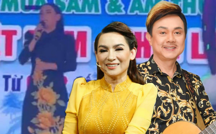 Clip: Phi Nhung khóc nghẹn trên sân khấu, hát tặng Chí Tài ca khúc từng được đàn anh chỉ dẫn