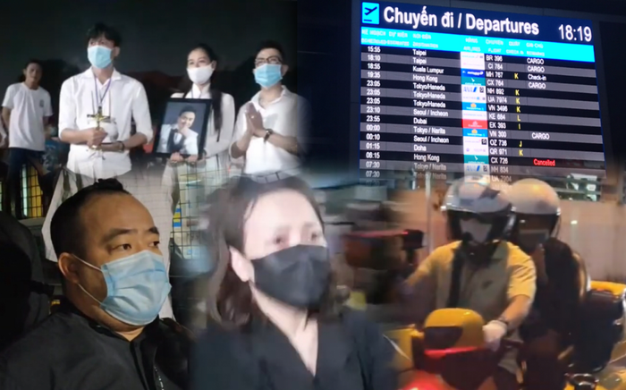 Toàn cảnh sân bay đưa linh cữu nghệ sĩ Chí Tài về Mỹ: Việt Hương tiều tụy ra về, Hoài Linh ở lại đến đêm