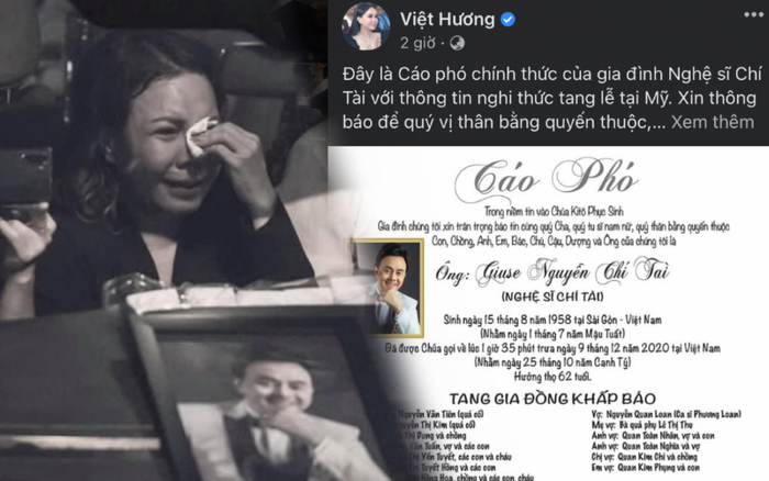 Linh cữu cố nghệ sĩ Chí Tài được hỏa táng ở Mỹ: Khán giả Việt có thể xem tang lễ qua live stream!