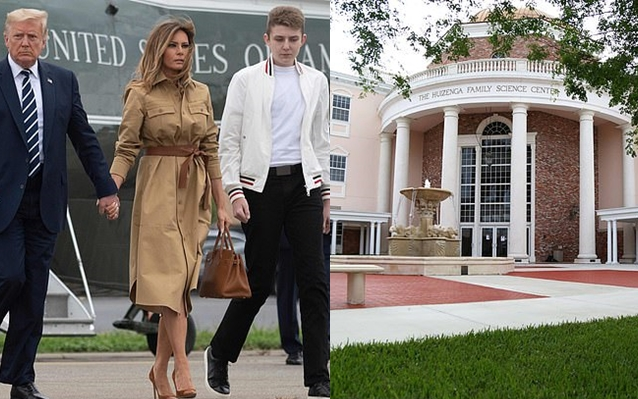 Bà Melania 'nhắm' ngôi trường có học phí 35.000 USD cho con trai Barron