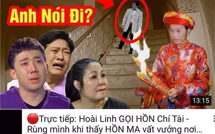 Kênh YouTube câu view bất chấp đạo đức, đặt điều 'danh hài Hoài Linh gọi hồn cố nghệ sĩ Chí Tài'
