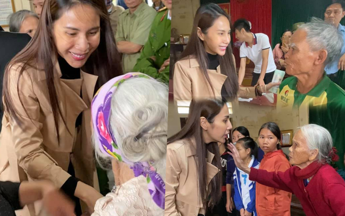 Hoàn thành lời hứa với bà con miền Trung, Thủy Tiên rút tiền túi đến tận địa phương cứu trợ lần 4