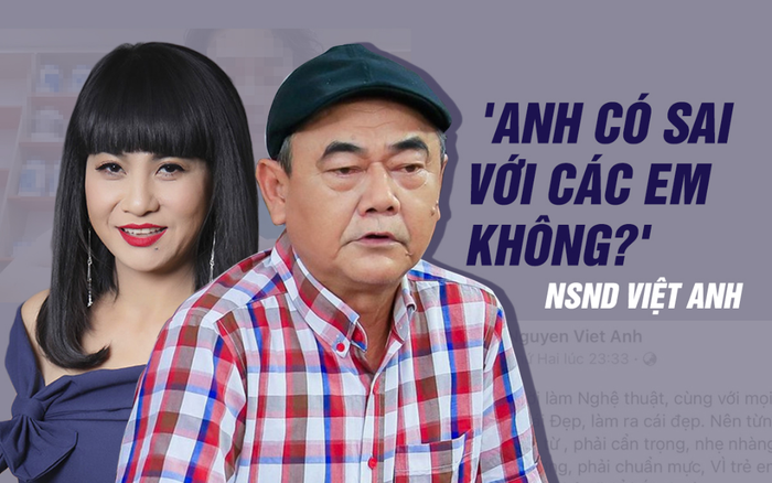 NSND Việt Anh hỏi thẳng NS Cát Phượng: 'Anh có sai với các em không?'