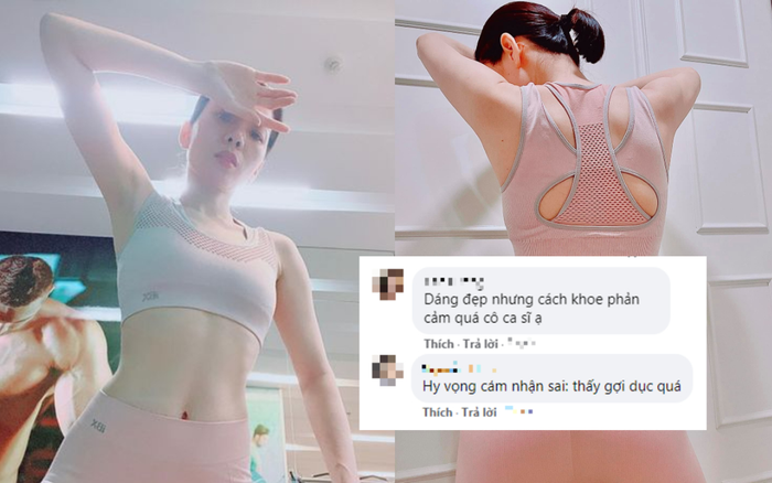 Lệ Quyên tiếp tục bị khán giả chỉ trích vì tạo dáng khoe body quá lố