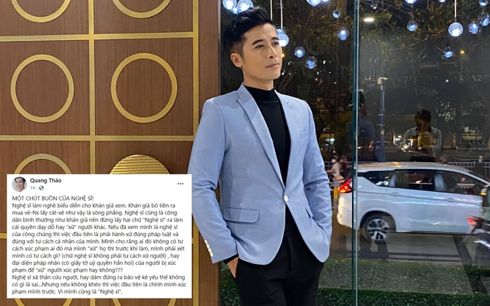 'Đừng lấy hai chữ nghệ sĩ ra làm cái quyền dạy dỗ hay xử người khác'