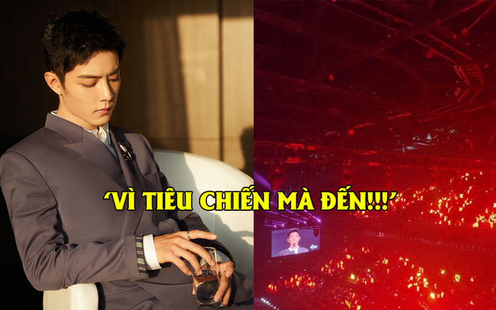 Lấn át toàn bộ dàn fandom của nghệ sỹ khác, fan biến sân khấu thành 'biển đỏ' để ủng hộ cho Tiêu Chiến