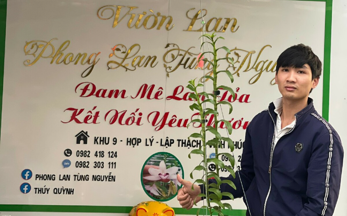 9X Nguyễn Văn Tùng 'chơi lan để thỏa niềm đam mê'