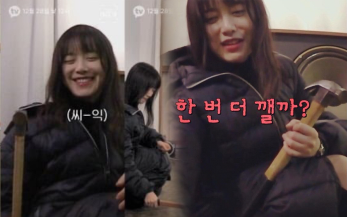 Goo Hye Sun cầm búa đập nát điện thoại: Bị ám 'lời nguyền Ahn Jae Hyun'?
