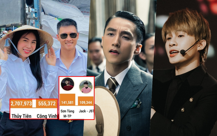 Thủy Tiên - Công Vinh tiếp tục hot nhất MXH tháng 11, Jack thăng hạng nhưng vẫn xếp sau Sơn Tùng