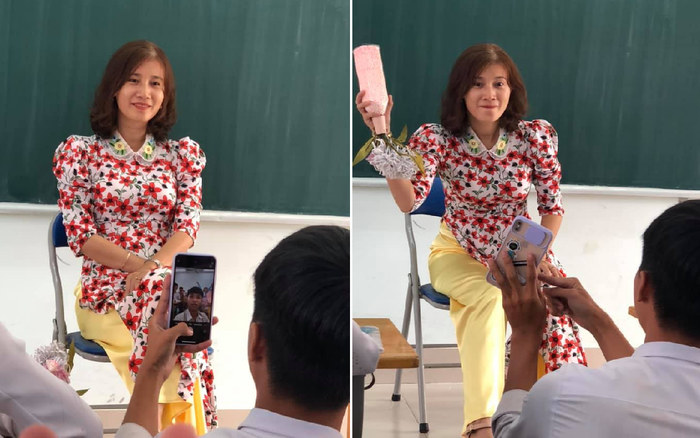 Chụp ảnh làm kỷ niệm, nam sinh bày trò 'bá đạo' khiến giáo viên 'giận tím người'