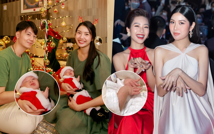 Thúy Vân khoe ảnh đón Noel, con trai á hậu tiếp tục chiếm spotlight với dáng tay điệu nghệ 'gây sốt'