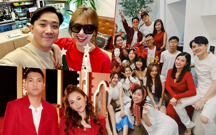 Gia đình sao đón Noel: Ông Cao Thắng nũng nịu với Đông Nhi, Trấn Thành - Hari, Emily - Big bên nhau e ấp