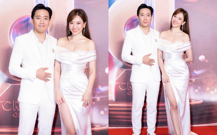 Hari Won mặc đầm trắng gợi cảm tột độ, hạnh phúc rạng ngời bên Trấn Thành
