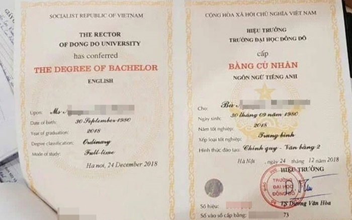 Hủy kết quả nhiều trường hợp nghiên cứu sinh dùng văn bằng 2 ngành Ngôn ngữ Anh của ĐH Đông Đô