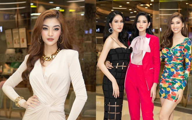 Kiều Loan khoe dáng chuẩn lần đầu 'chạm trán' Top 3 Hoa hậu Việt Nam Đỗ Thị Hà, Phương Anh, Ngọc Thảo