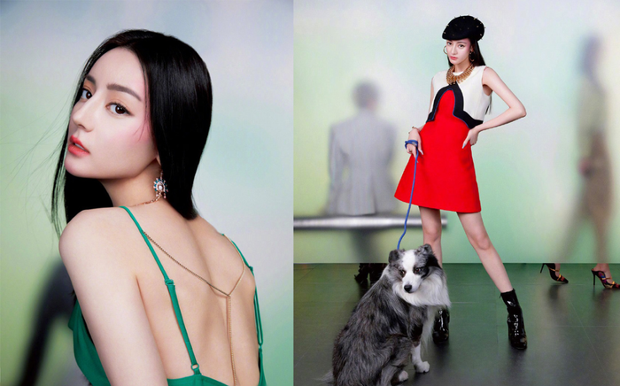 Tung bộ ảnh mới, Địch Lệ Nhiệt Ba mang cả thú cưng vào chụp cùng nhưng dân mạng lại chú ý điều khác