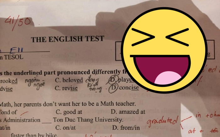 Lời 'cà khịa' của giáo viên trên bài kiểm tra khiến học trò tức anh ách